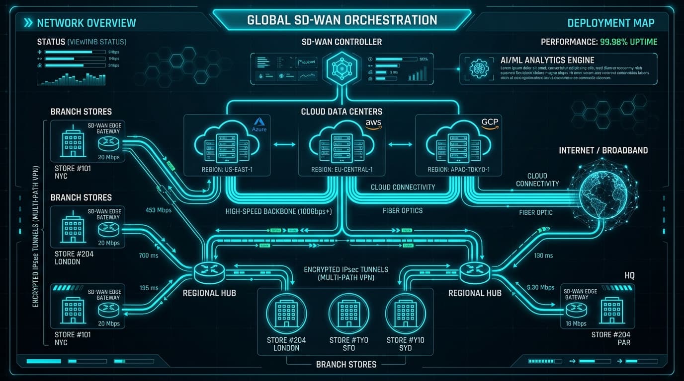 Conectando Lojas com Estrutura SD-WAN: Por Que Migrar da Rede Legada?